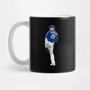 Max Scherzer #21 Throw A Pitch Mug